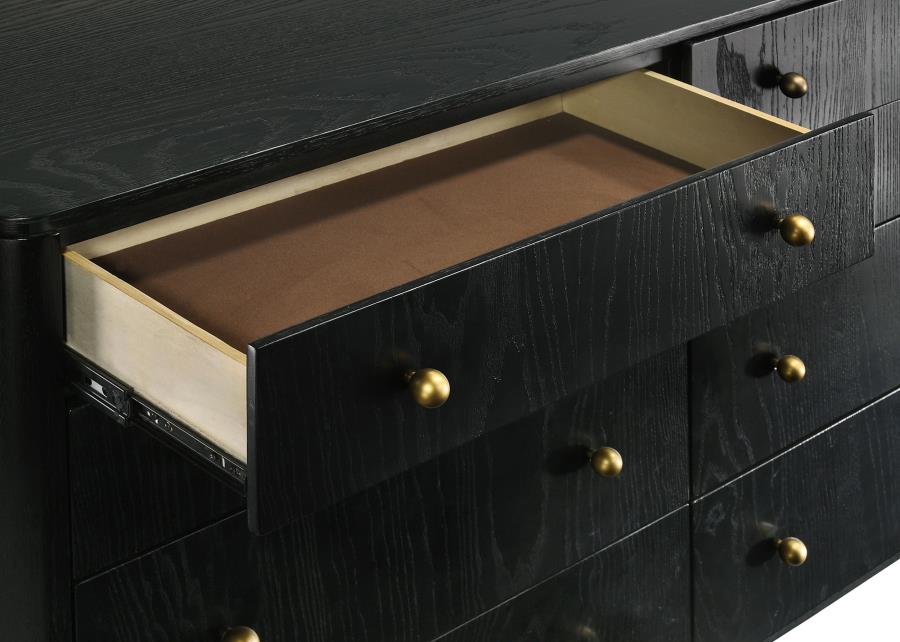8 Drawer Dresser Black
