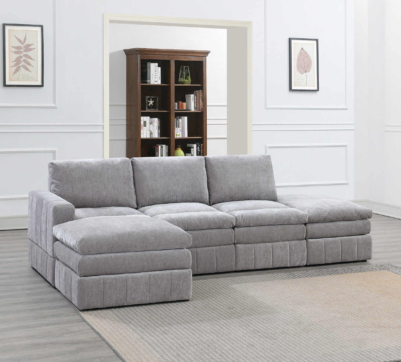 5-PC Modular Fabric Sectional Set