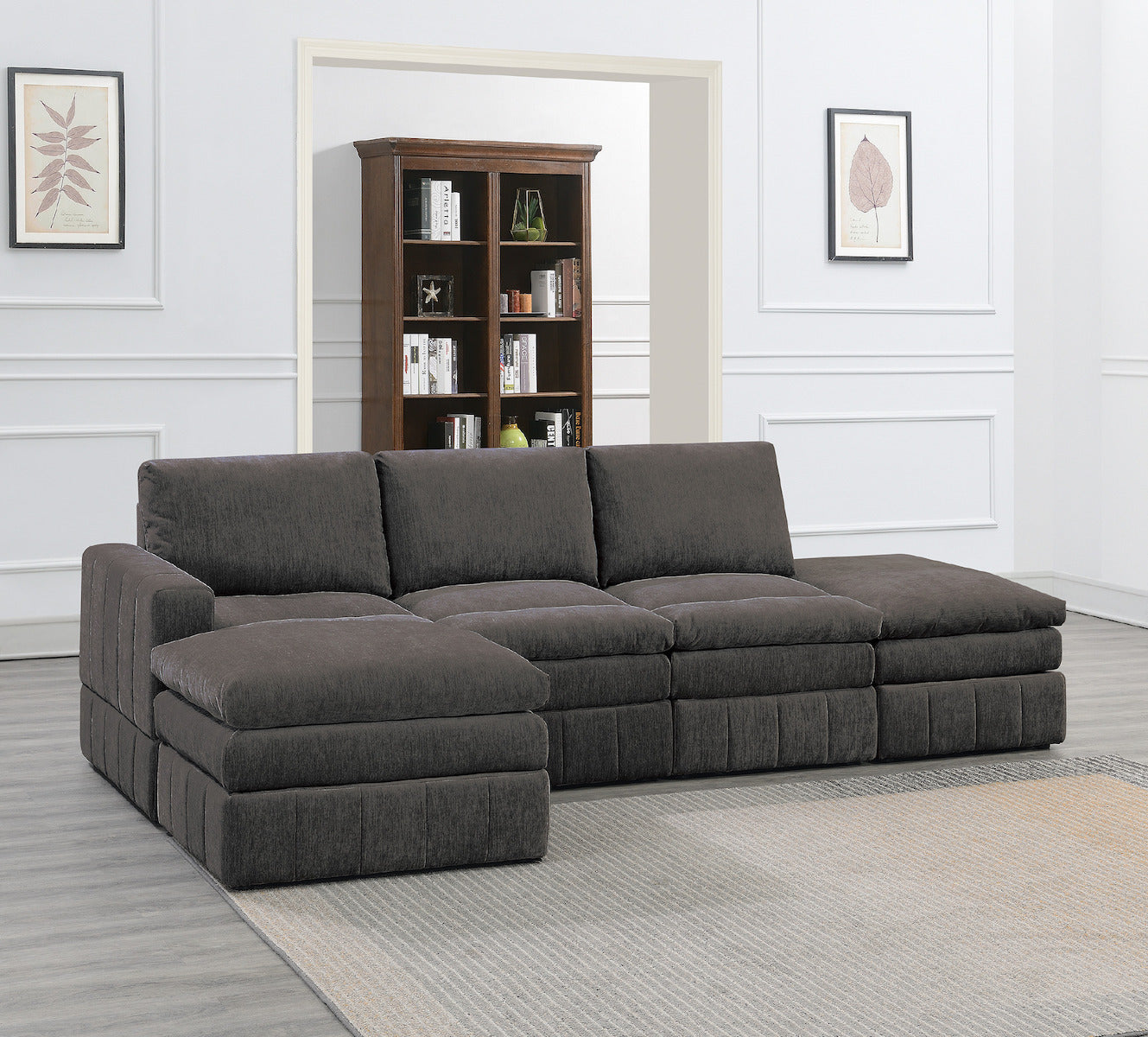 5-PC Modular Fabric Sectional Set