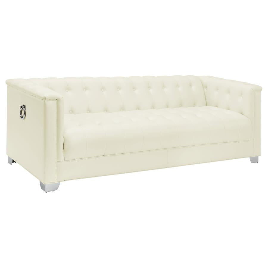 Upholstered Track Arm Sofa Set