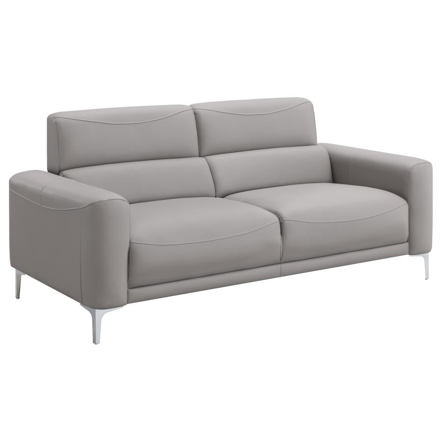 Upholstered Track Arm Sofa Set