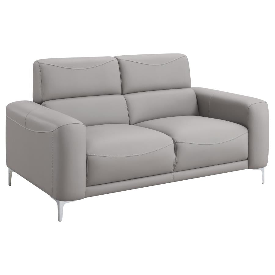 Upholstered Track Arm Sofa Set