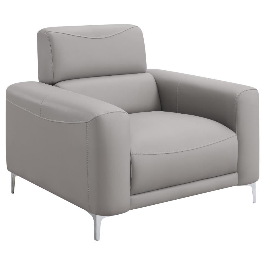 Upholstered Track Arm Sofa Set