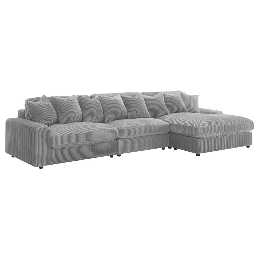 3-Piece Reversible Sectional Sofa