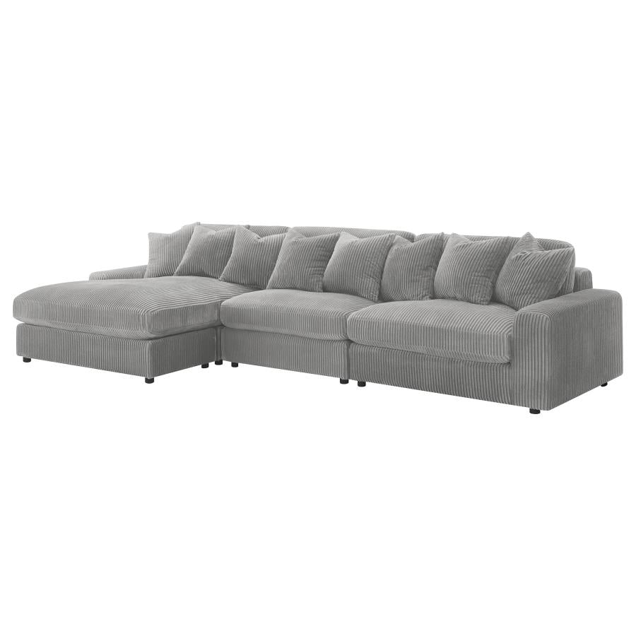 3-Piece Reversible Sectional Sofa