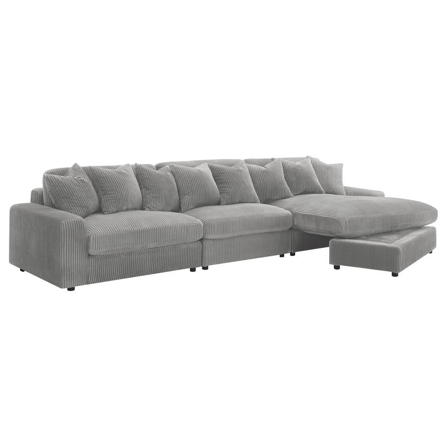 3-Piece Reversible Sectional Sofa