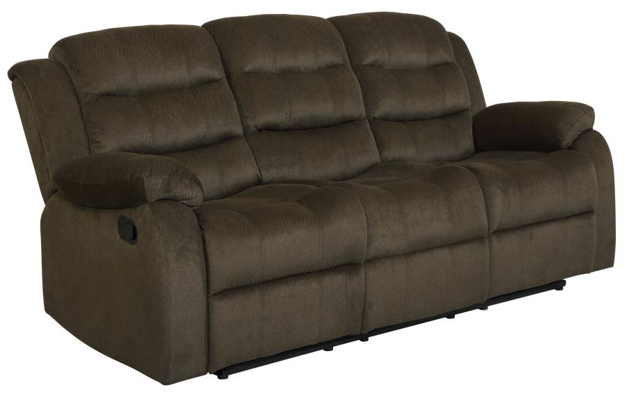 Upholstered Manual Reclining Sofa Set