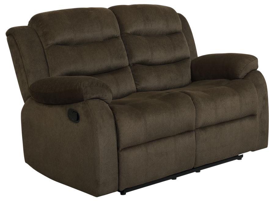 Upholstered Manual Reclining Sofa Set