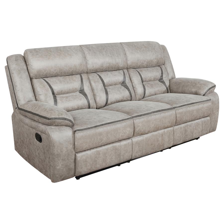 Upholstered Manual Reclining Sofa Set