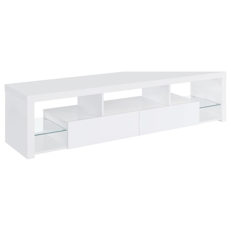 71-inch TV Stand High Gloss White