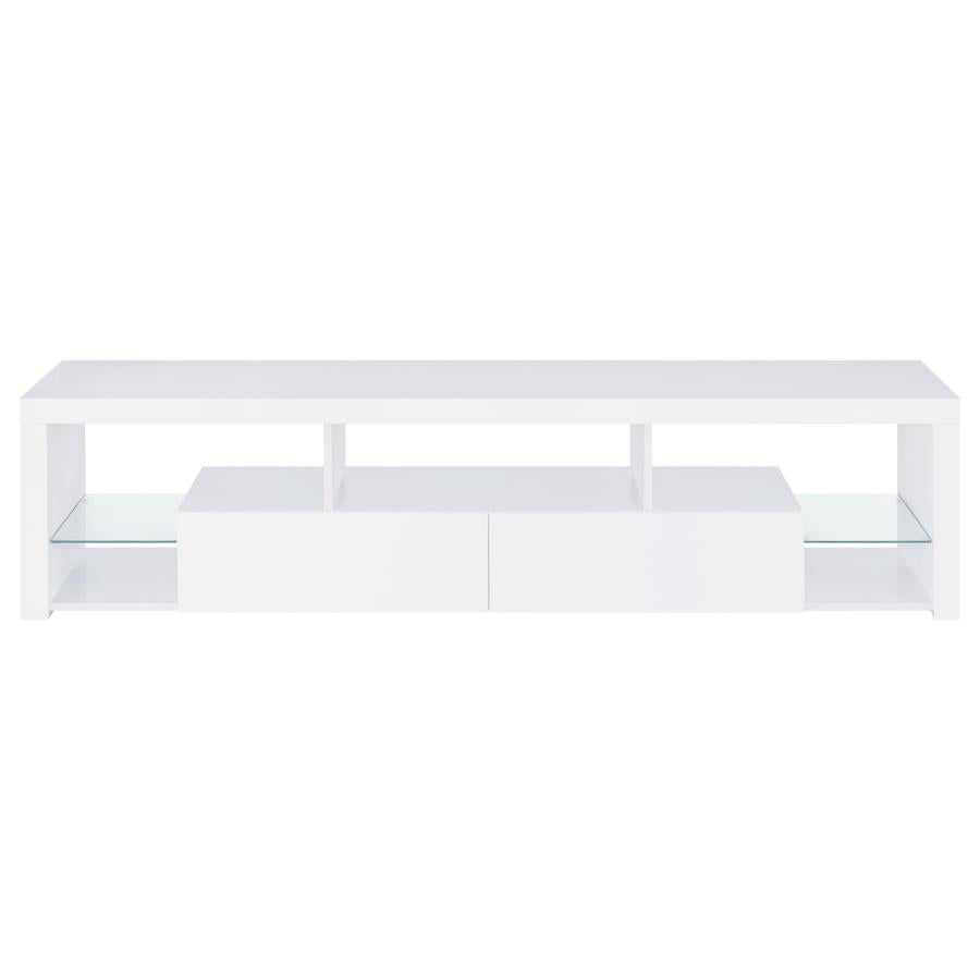 71-inch TV Stand High Gloss White