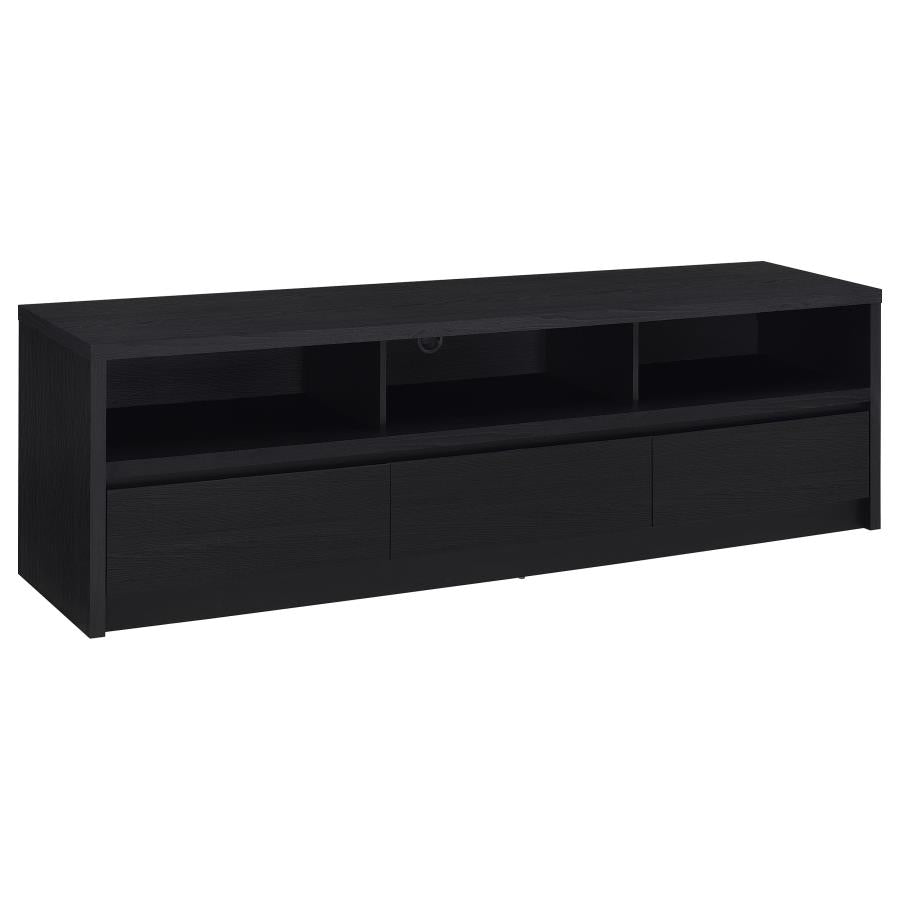 78-inch 3-drawer TV Stand Black