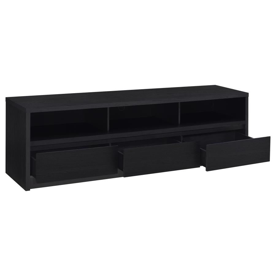 78-inch 3-drawer TV Stand Black