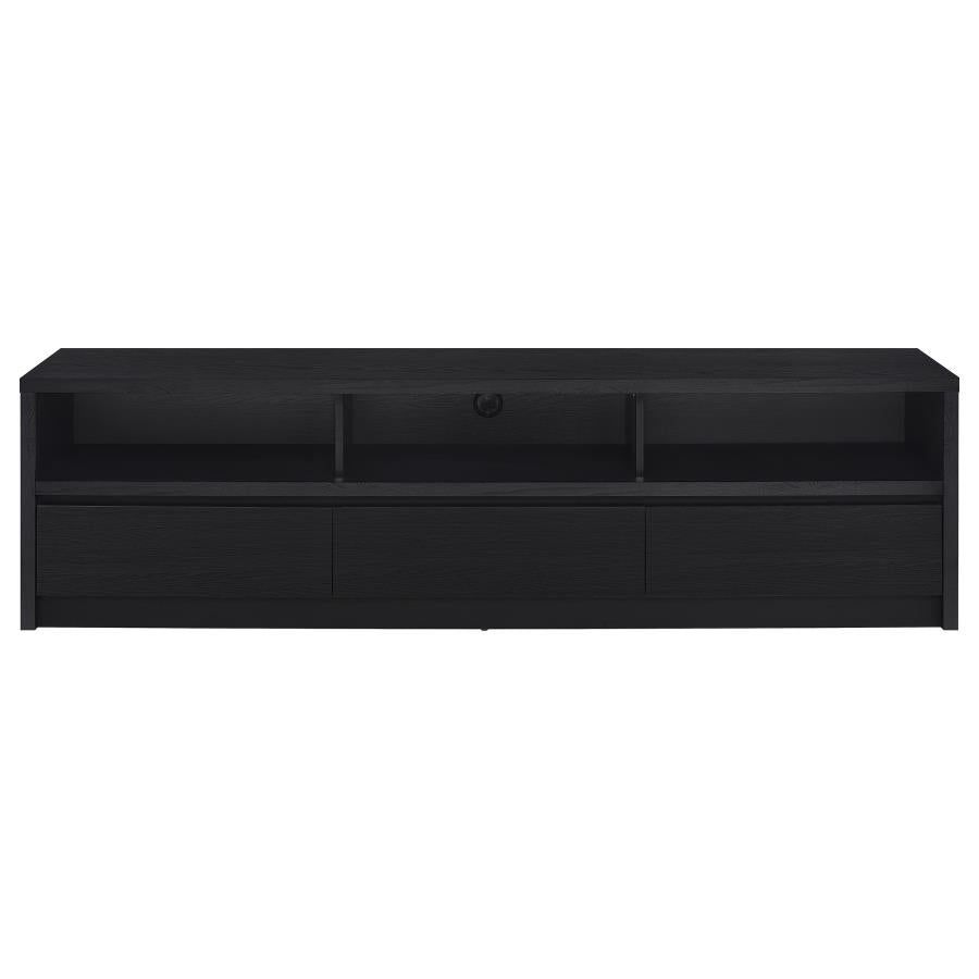 78-inch 3-drawer TV Stand Black