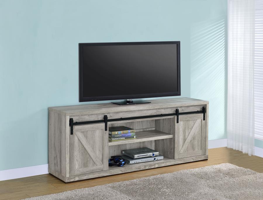 71-inch TV Stand Grey Driftwood