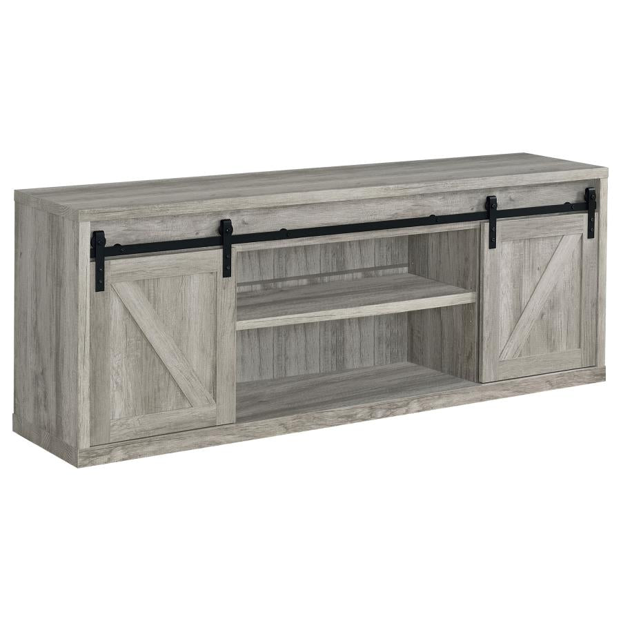 71-inch TV Stand Grey Driftwood