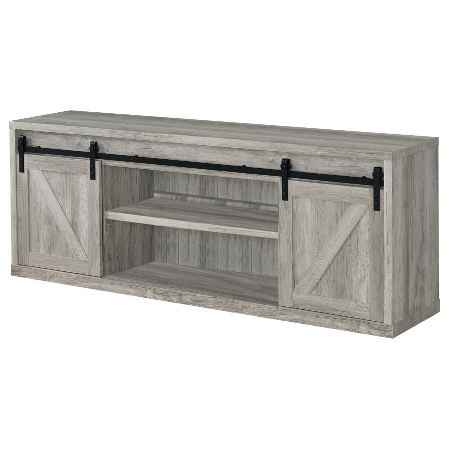 71-inch TV Stand Grey Driftwood
