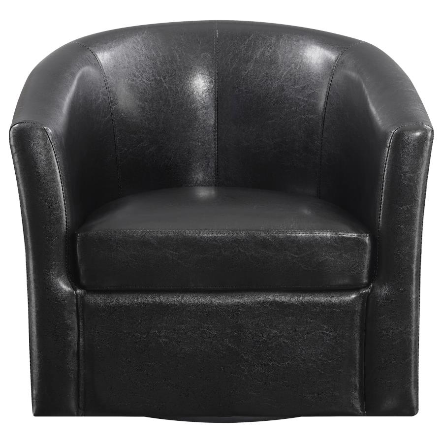 Upholstered Barrel Back Swivel Chair