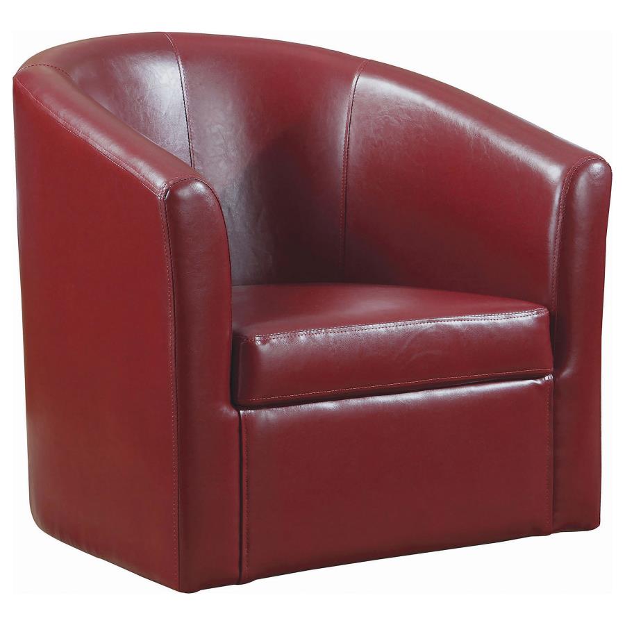 Upholstered Barrel Back Swivel Chair