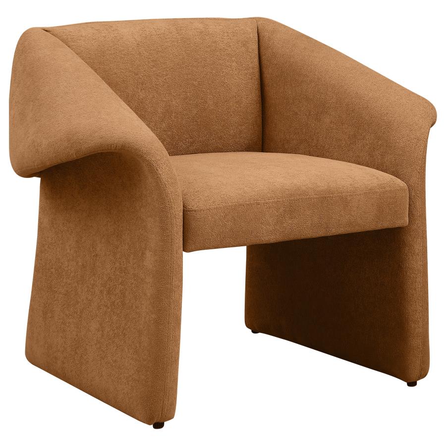 Upholstered Sloped Arm Accent Chair
