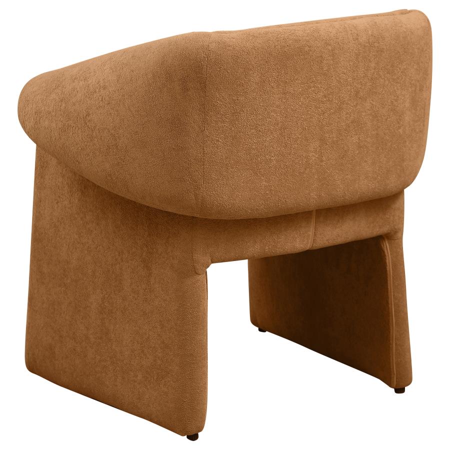 Upholstered Sloped Arm Accent Chair