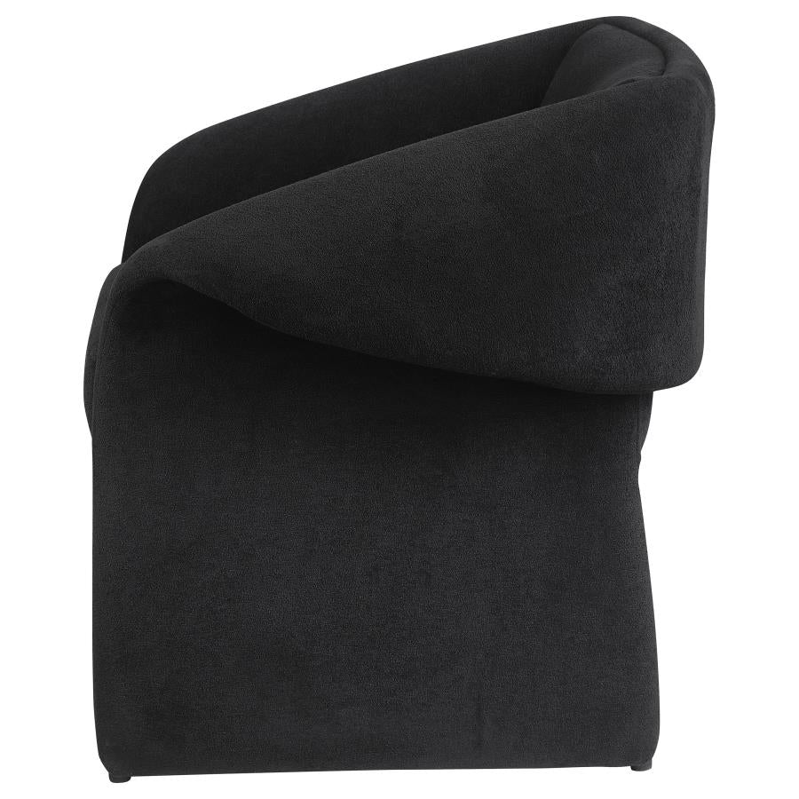 Upholstered Sloped Arm Accent Chair