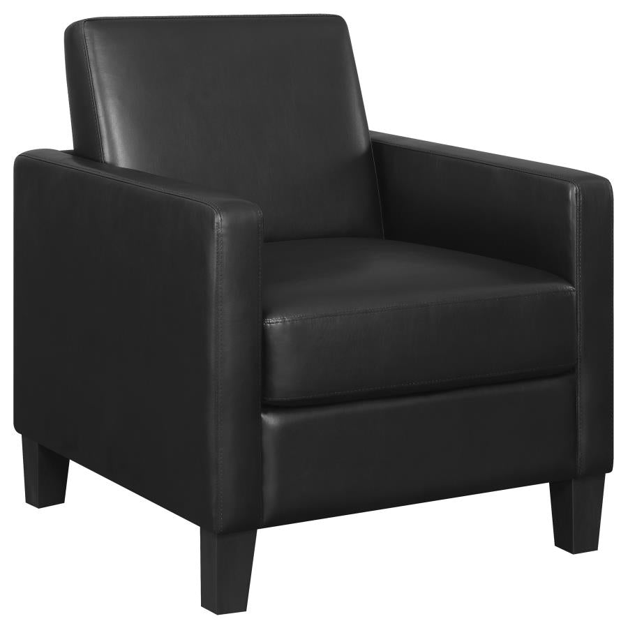 Upholstered Track Arm Accent Chair