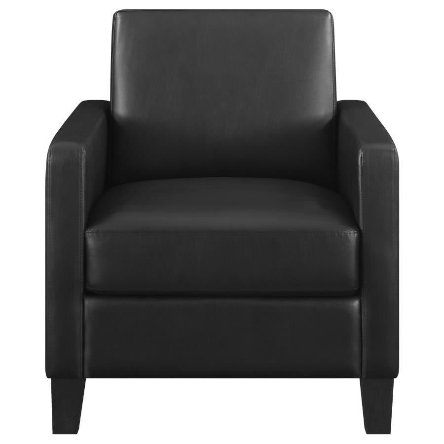 Upholstered Track Arm Accent Chair