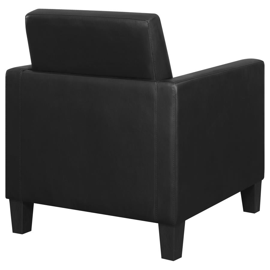 Upholstered Track Arm Accent Chair