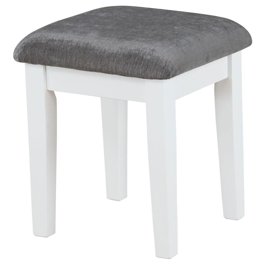 Vanity Set with Lighting & Stool White