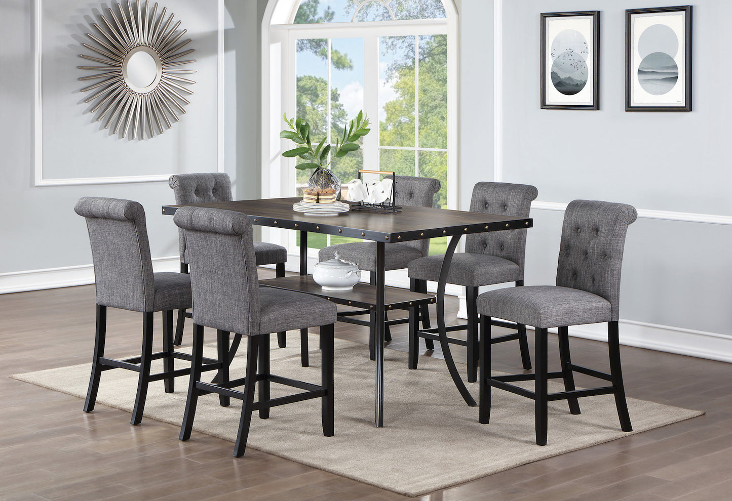 7-Piece Counter Height Dining Set