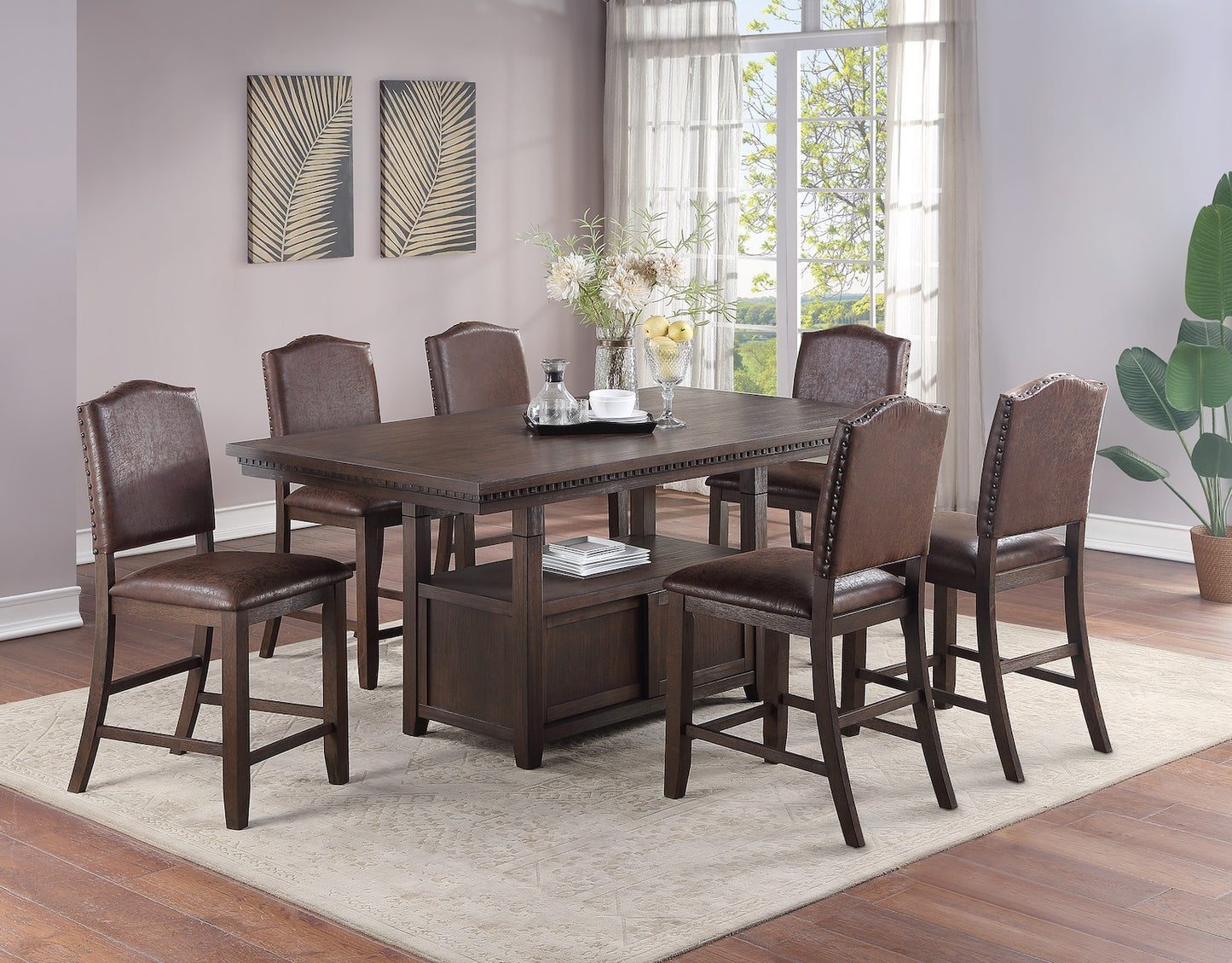 7-Piece Counter Height Dining Set