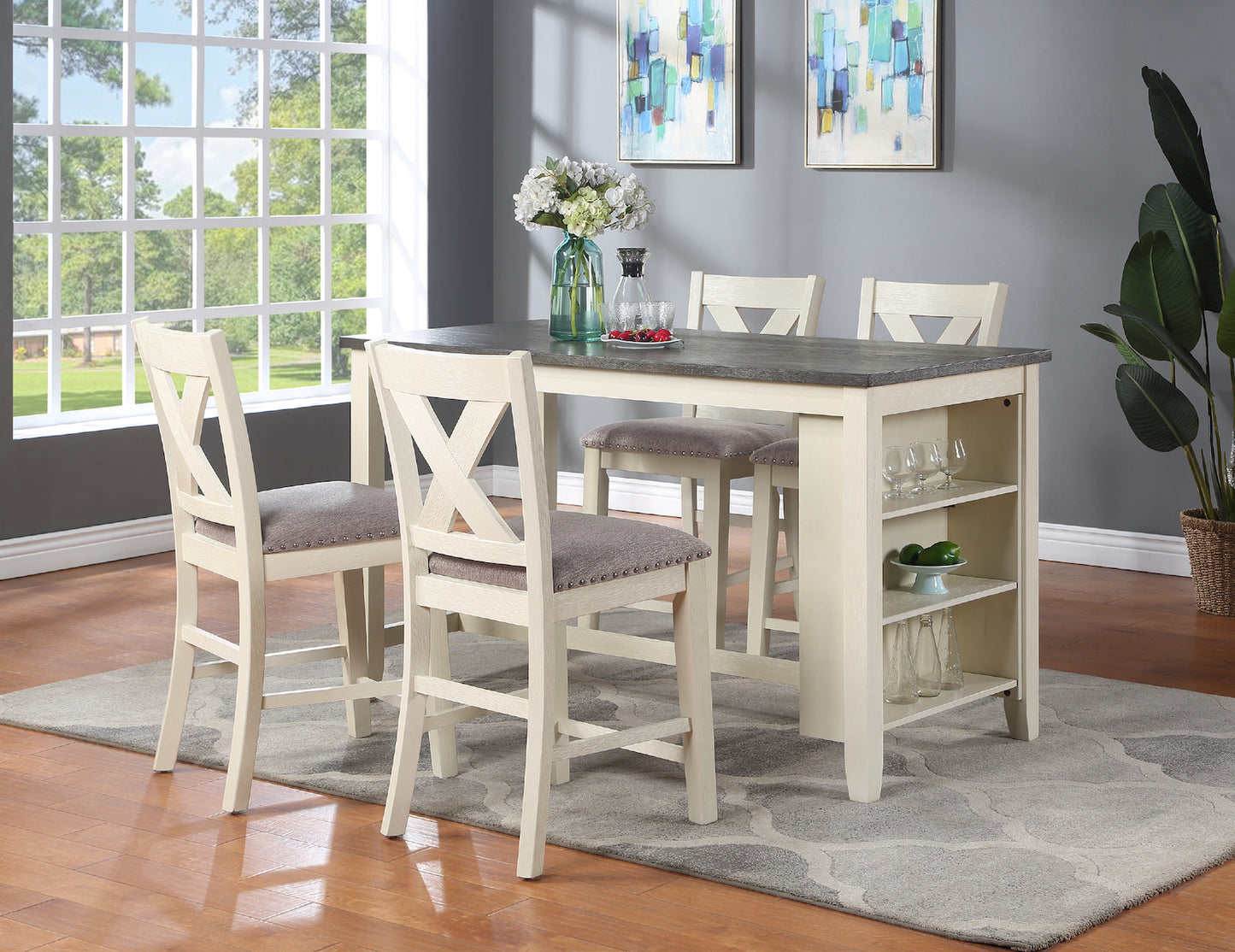 5-Piece Counter Height Dining Set