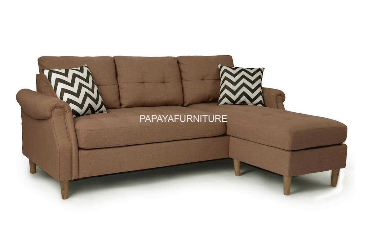 2PC Reversible Sectional Sofa Set