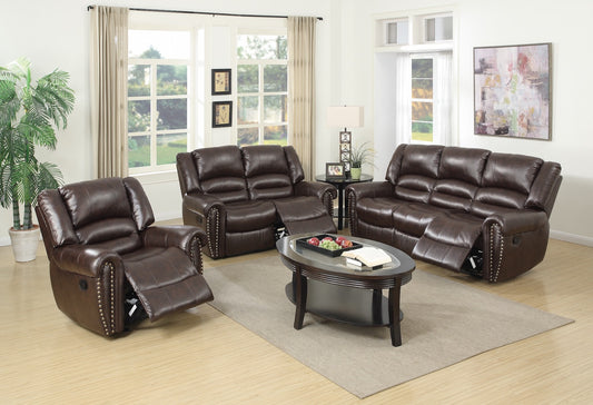 2-PC Manual Recliner Sofa Set