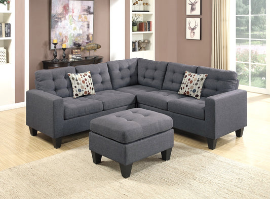 4-PC Sectional with Ottoman