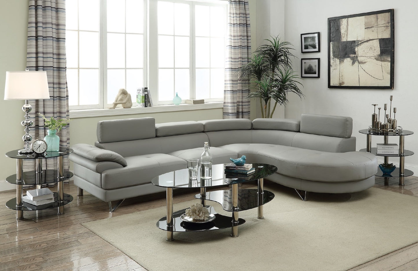 2-Piece Sectional Sofa Set