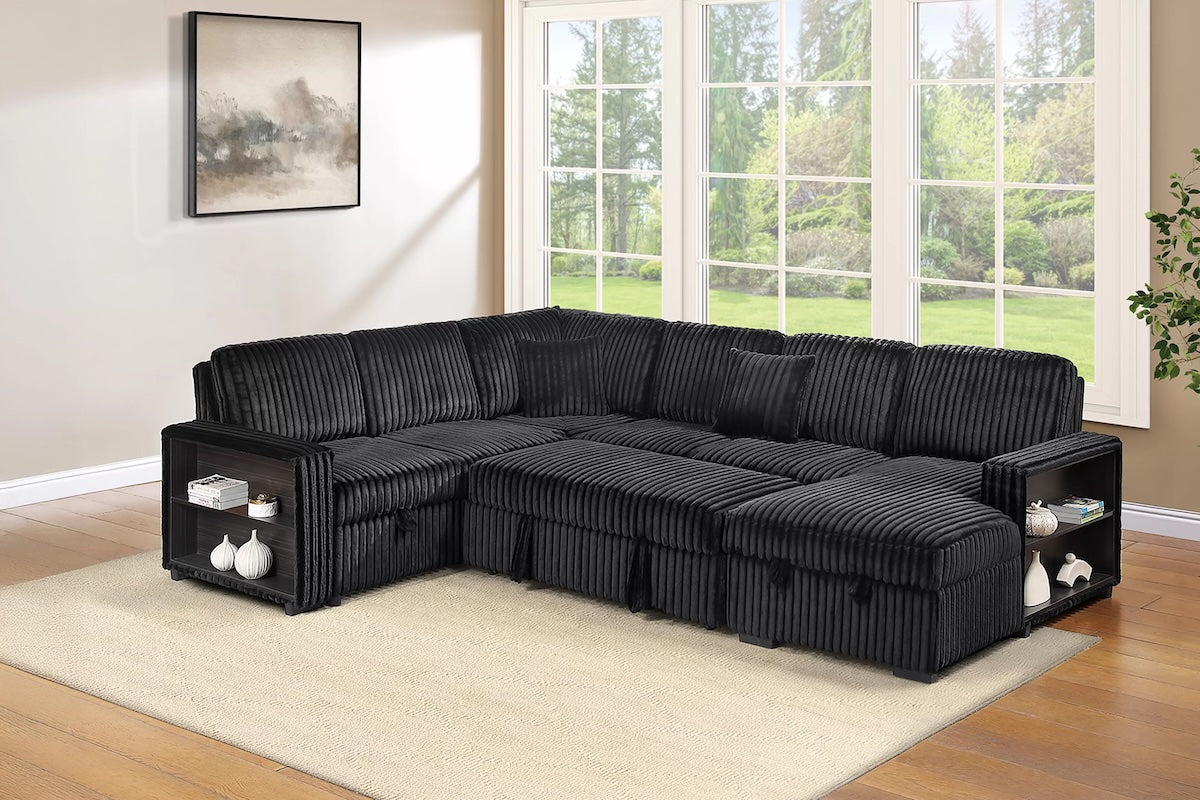 4-Piece Convertible Sectional