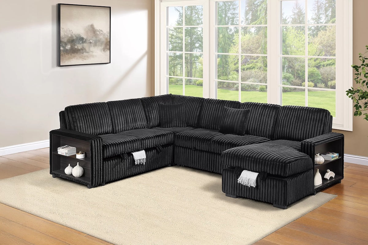 4-Piece Convertible Sectional