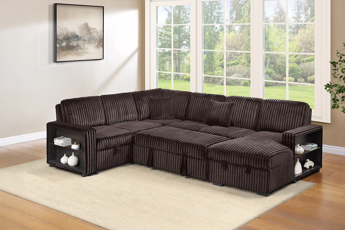 4-Piece Convertible Sectional