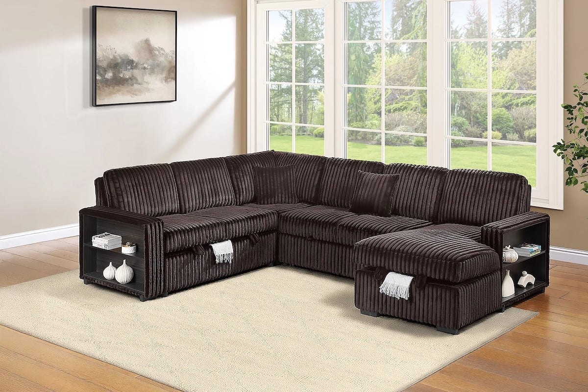 4-Piece Convertible Sectional