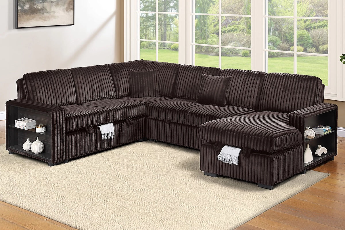 4-Piece Convertible Sectional