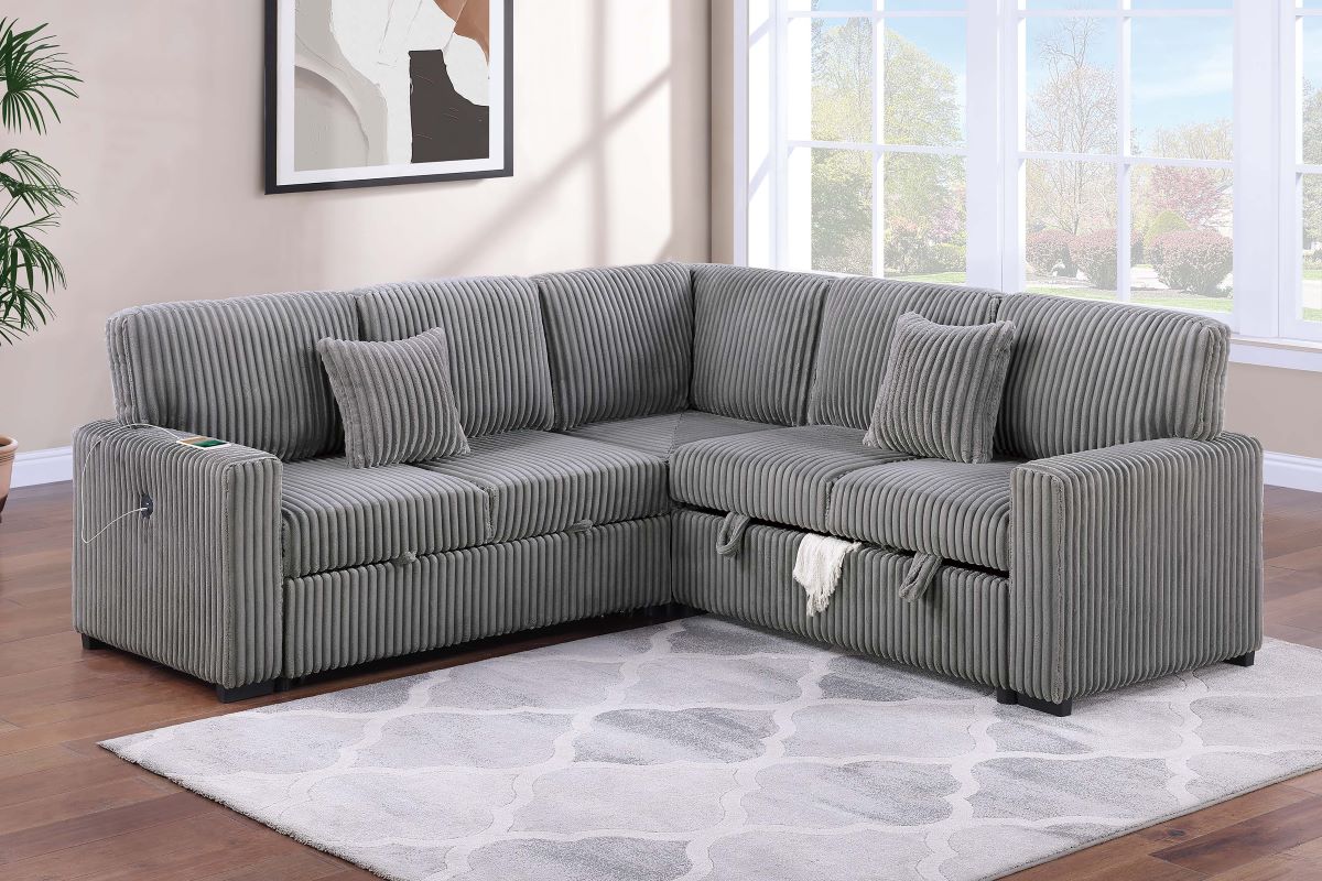3-Piece Convertible Sectional