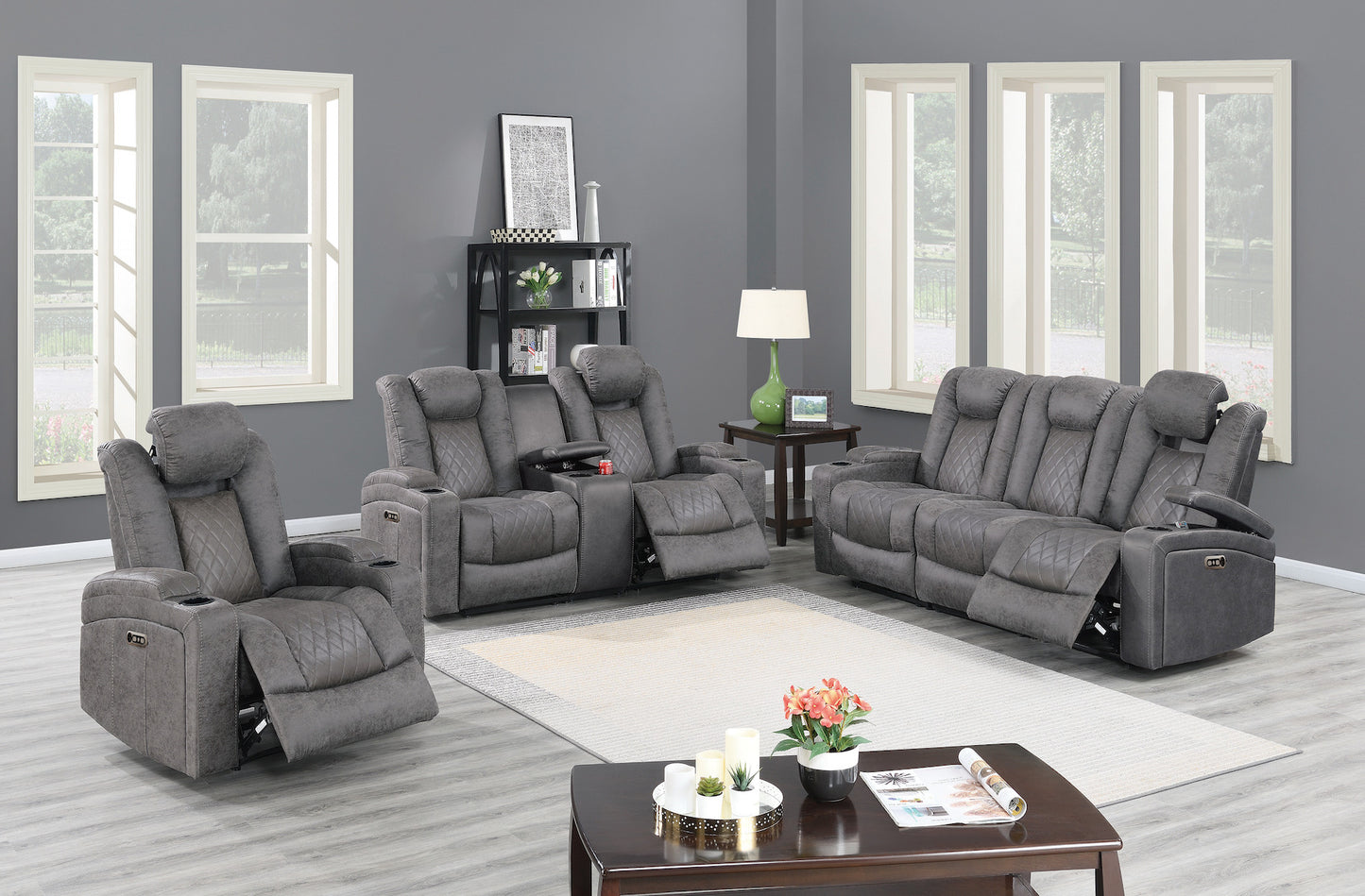 2-PC Power Recliner Sofa Set