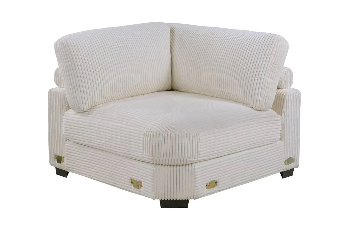 6-PC Modular Wide Welt Corduroy Sectional Set Ashley