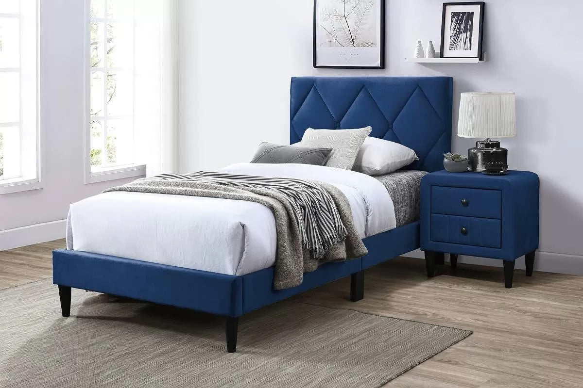 Full Bed Frame with Nightstand