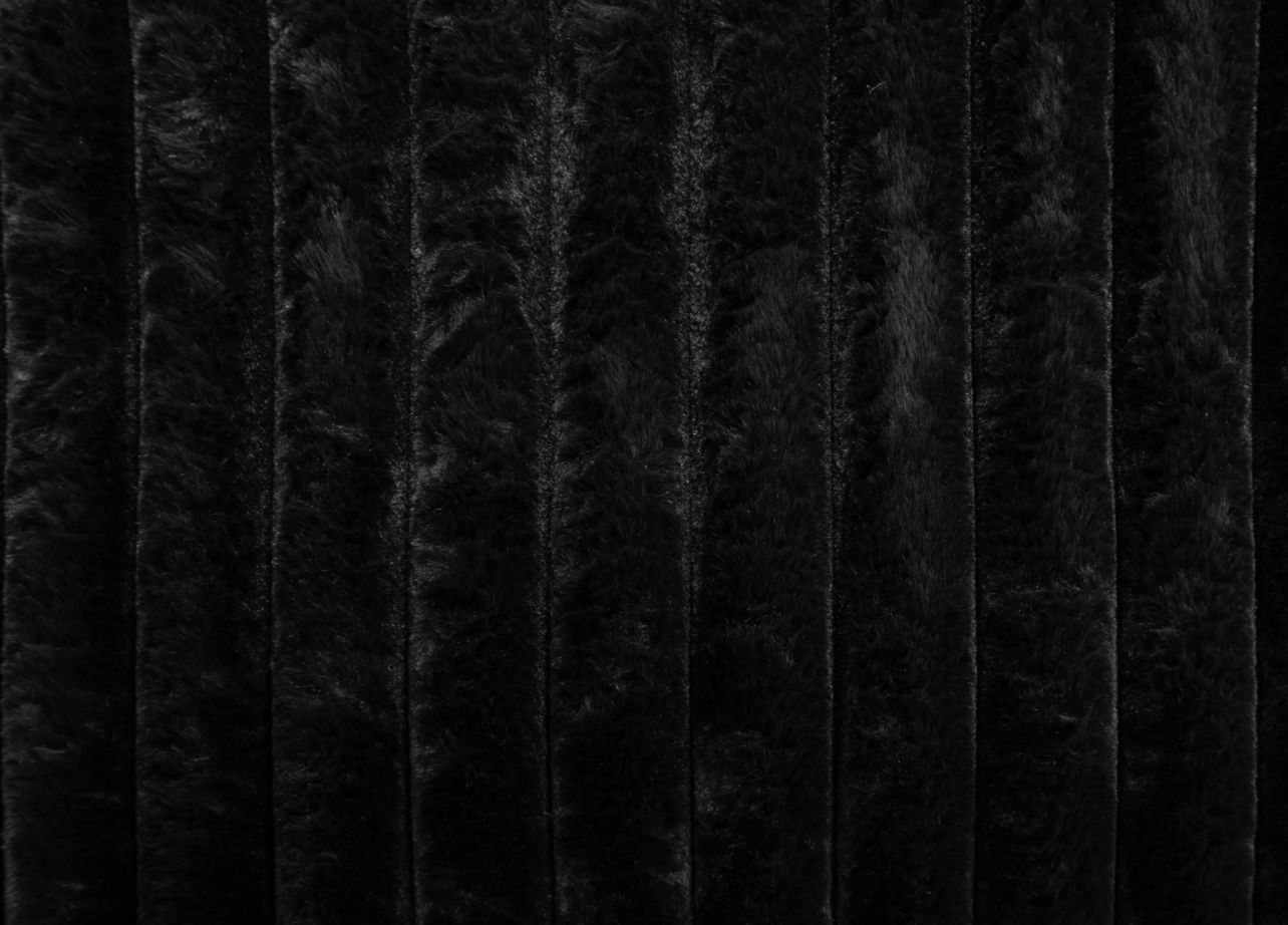 Black Corduroy Modular Ottoman