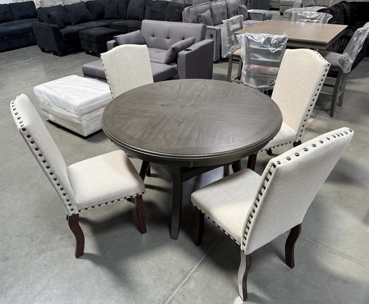 5 Piece Round Table Dining Set