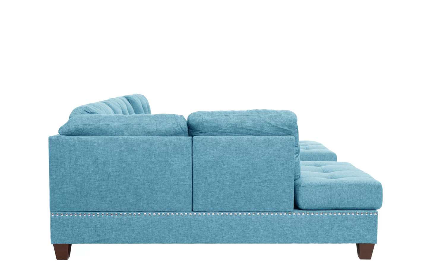 3-PC Reversible Sectional Sofa Set W/ Ottoman