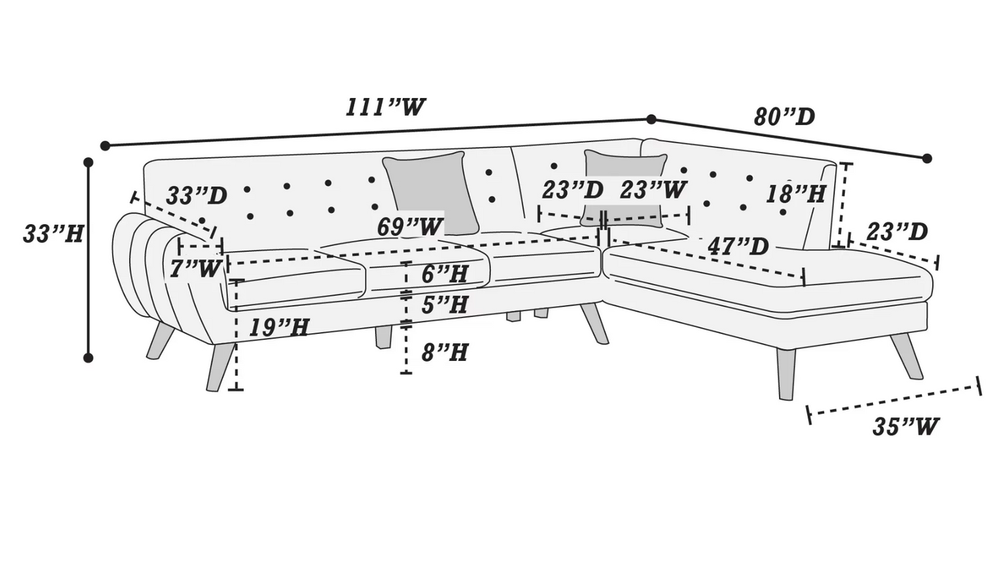 2-Piece Sectional Set